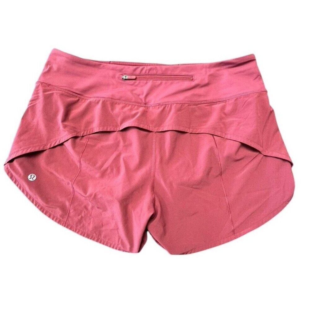 Lululemon Sz 10 Shorts Speed Up 3” Burgundy Athletic Running Training Gym